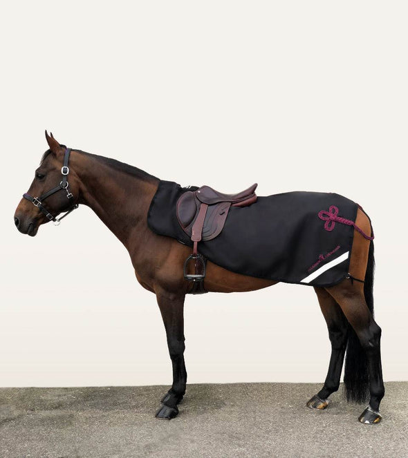couvre reins noir brandebourg bordeaux impermeable polaire cheval alexandra ledermann sportswear alsportswear