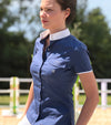 chemise de concours bleu femme jali alexandra ledermann sportswear alsportswear