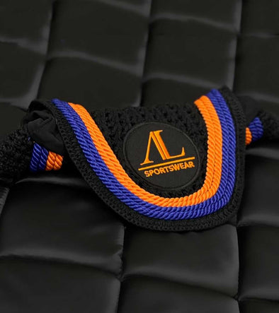 bonnet concours cheval noir cordes orange bleu marine alexandra ledermann sportswear alsportswear