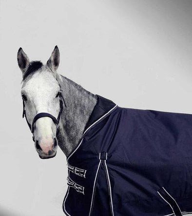 couverture hiver bleue blanche 200g zoom cheval alexandra ledermann sportswear alsportswea