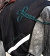 couvre reins noir brandebourg vert sapin imperméable polaire cheval alexandra ledermann sportswear alsportswear