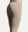 pantalon d équitation full grip good vibes beige nacre legging alexandra ledermann sportswear