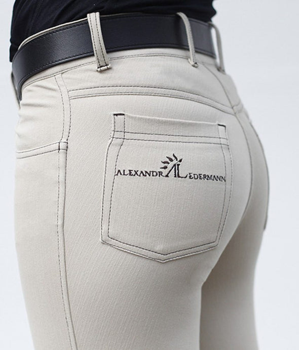 pantalon équitation technique double je pocket beige poche alexandra ledermann sportswear alsportswear