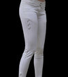 pantalon de concours coton femme original blanc alexandra ledermann sportswear alsportswear