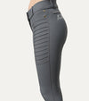 Pantalon Equitation Gris Genial Full Grip Profile Gauche Alexandra Ledermann Sportswear Al Sportswear
