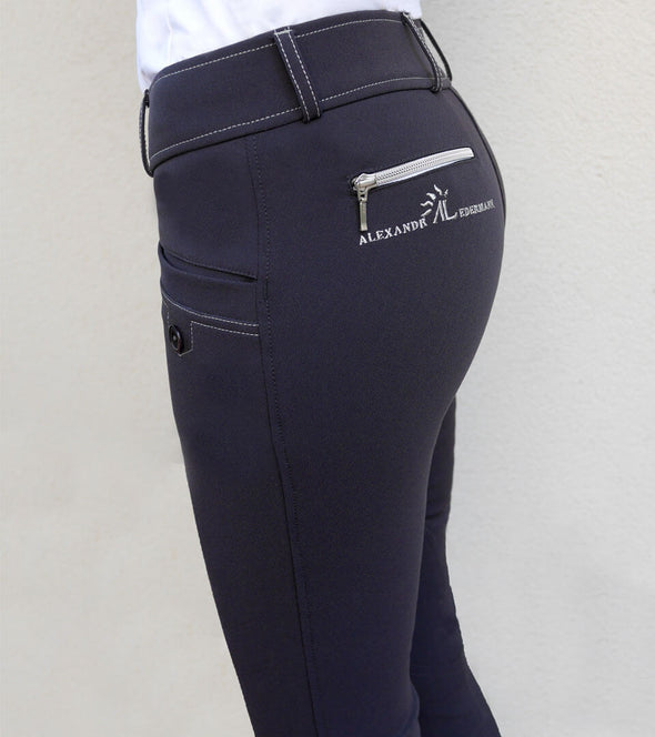 pantalon equitation microfibre gris ideeal femme alexandra ledermann alsporstwear