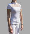 polo onyx blanc alexandra ledermann sportswear alsportswear