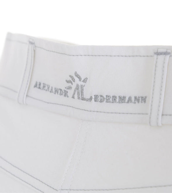pantalon equitation blanc broderie sculptural alexandra ledermann alsportswear