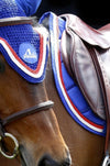 bonnet cheval bleu roi zoom cordes rouges blanc alexandra ledermann sportswear alsportswear