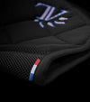 tapis double poney mesh respirant noir rainbow made in france alexandra ledermann sportswear alsportswear