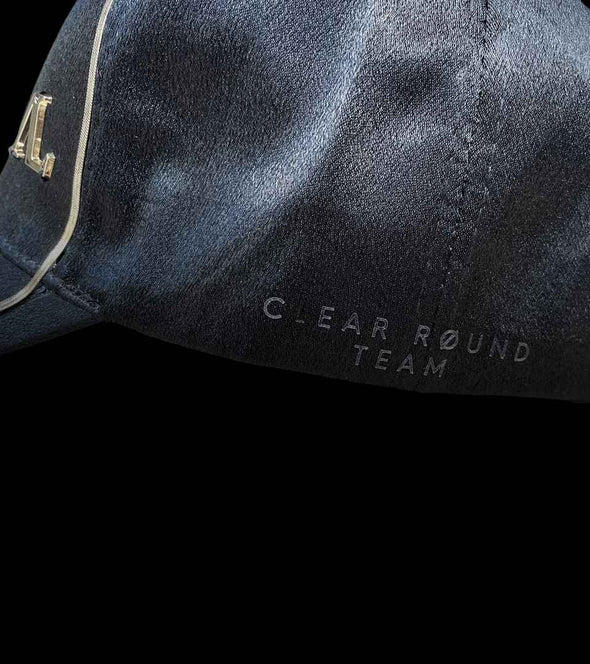 casquette noire liseret or clear round alexandra ledermann sportswear alsportswear