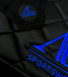 ensemble tapis bonnet noir bleu roi alsportswear alexandra ledermann sportswear