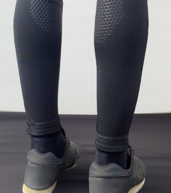 pantalon equitation color vibes noir details tan bas de jambe dos alexandra ledermann sportswear al sportswear