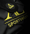 ensemble tapis bonnet cheval noir jaune fluo alexandra ledermann sportswear alsportswear
