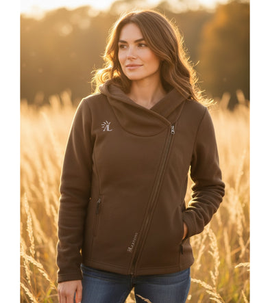 Veste Polaire Femme Smooth Marron Choco