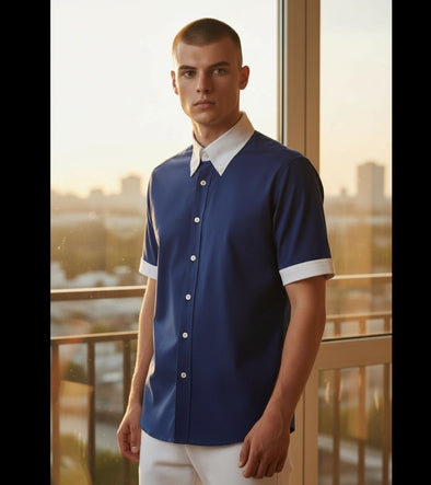 Chemise homme « Magnum » marine