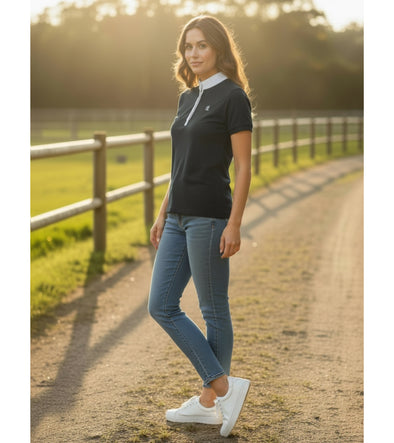 Polo Lamartine Noir 'AL Women'