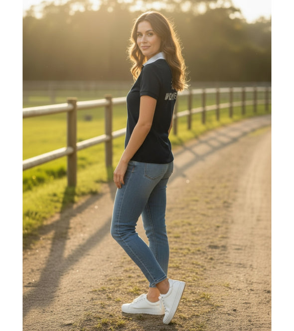 Polo Lamartine Noir 'AL Women'