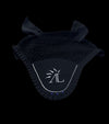 bonnet cheval noir elegant logo al argenté strass bleu roi alexandra ledermann sportswear alsportswear