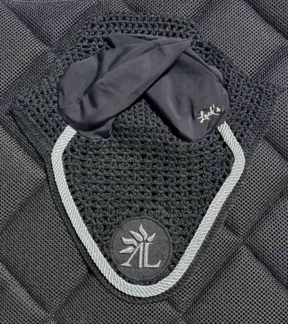 bonnet cheval noir cordes silver alexandra ledermann sportswear alsportswear