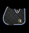 tapis bonnet mesh noir cordes or bleu roi cheval alexandra ledermann sportswear alsportswear