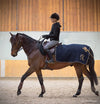 couvre reins cheval laine selle monoquartier bleu doré alexandra ledermann sportswear alsportswear
