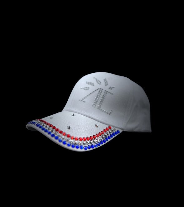 casquette strass bleu blanc rouge blanche fille olympiades alexandra ledermann sportswear alsportswear