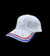 casquette blanche strass bleu blanc rouge olympiades alexandra ledermann sportswear alsportswear