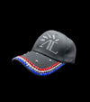 casquette noire strass bleu blanc rouge femme alexandra ledermann sportswear alsportswear