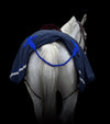 couvre reins bleu nuit et bleu roi impermeable doublure polaire alexandra ledermann sportswear alsportswear