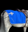 couvre reins cheval bleu roi silver polaire monoquartier alexandra ledermann sportswear alsportswear