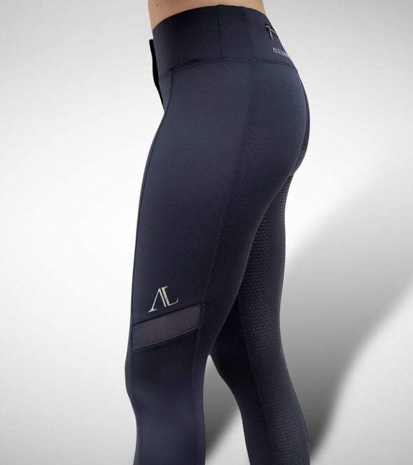 pantalon equitation femme bleu marine light vibes alexandra ledermann sportswear alsportswear