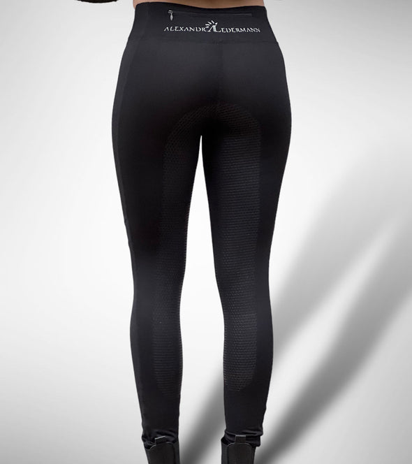 pantalon equitation grip poche telephone light vibes noir alexandra ledermann sportswear alsportswear