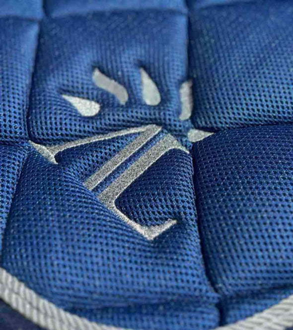 tapis de selle original bleu cordes silver alexandra ledermann sportswear alsportswear
