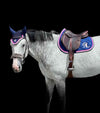 tapis cheval mesh bleu cordes rose perle fuchsia alexandra ledermann sportswear alsportswear