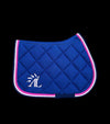 tapis cordes rose perle fuchsia mesh base bleue alexandra ledermann sportswear alsportswear