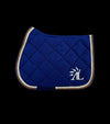tapis cheval mesh bleu cordes or caramel alexandra ledermann sportswear alsportswear