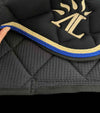tapis cheval noir cordes or bleu roi mesh interieur coton alexandra ledermann sportswear alsportswear