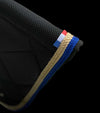 tapis cheval noir mesh cordes or bleu roi alexandra ledermann sportswear alsportswear