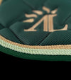 tapis de selle vert sapin avec cordes vert anis or en mesh alexandra ledermann sportswear alsportswear