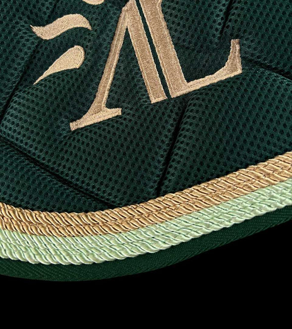 tapis mesh vert sapin et vert anis or alexandra ledermann sportswear alsportswear