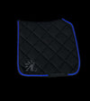 tapis dressage equitation mesh noir cordes bleu roi paillettes alexandra ledermann sportswear alsportswear