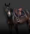 tapis mesh cheval noir cordes rose paillettes alexandra ledermann sportswear alsportswear