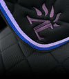 tapis cheval mesh noir lilas bleu roi paillettes alexandra ledermann sportswear alsportswear