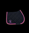 tapis cheval mesh noir rose fuchsia caramel CSO effet glossy alexandra ledermann sportswear alsportswear
