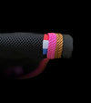 tapis de selle respirant mesh noir cordes rose fuchsia caramel logo glossy alexandra ledermann sportswear alsportswear