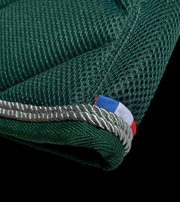 tapis de selle original vert sapin mesh cordes silver alexandra ledermann sportswear alsportswear
