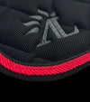 tapis de selle mesh noir rouge paillettes alexandra ledermann sportswear alsportswear