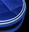 Tapis ergonomique bleu roi velours et diamants marque Alexandra Ledermann Sportswear ALSportswear