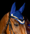 bonnet cheval bleu roi or blanc alexandra ledermann sportswear alsportswear